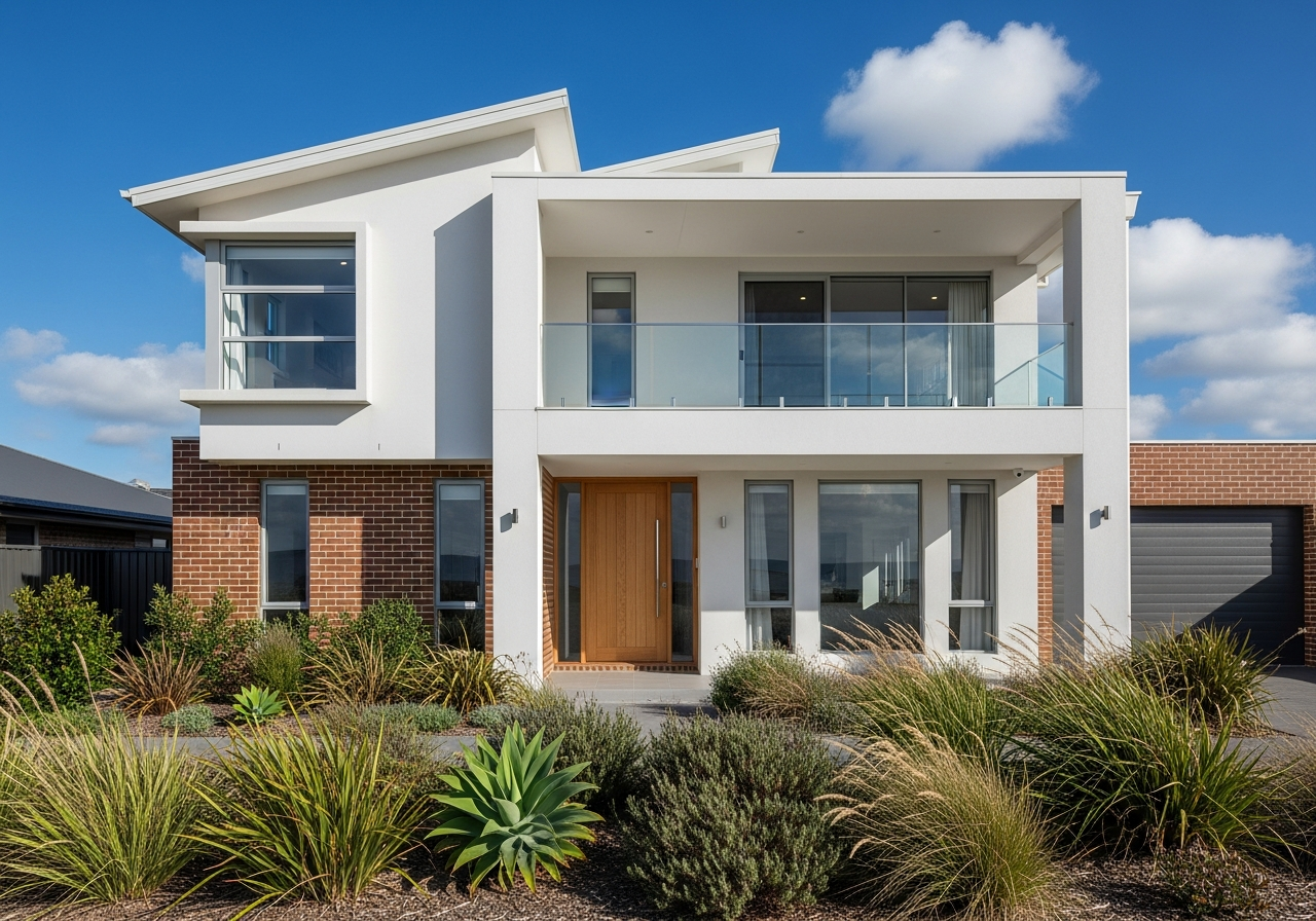 Ashworth — Modern Coastal two storey facade