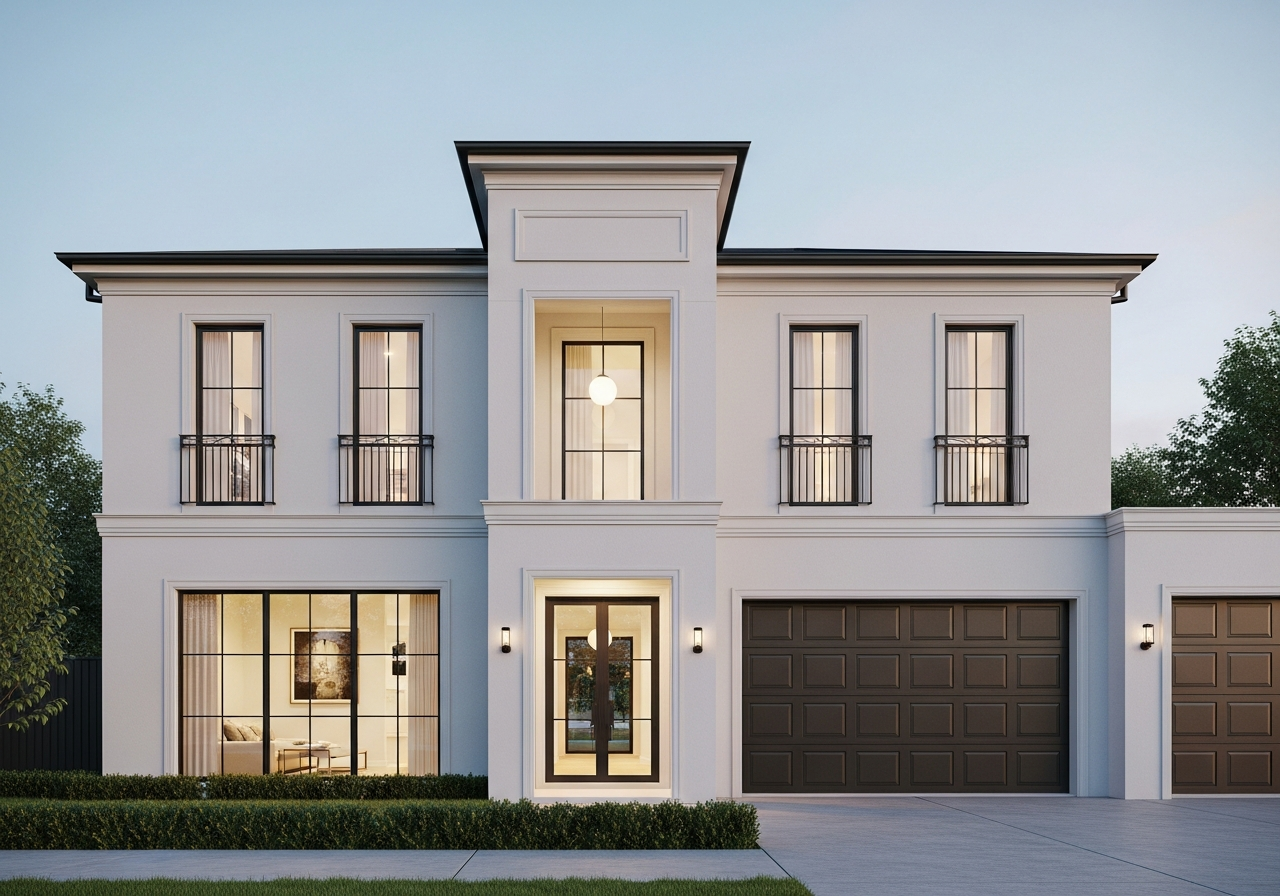 Bellevue — French Provincial two storey facade