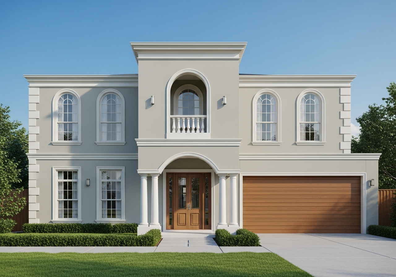 Ellerton — French Provincial two storey facade