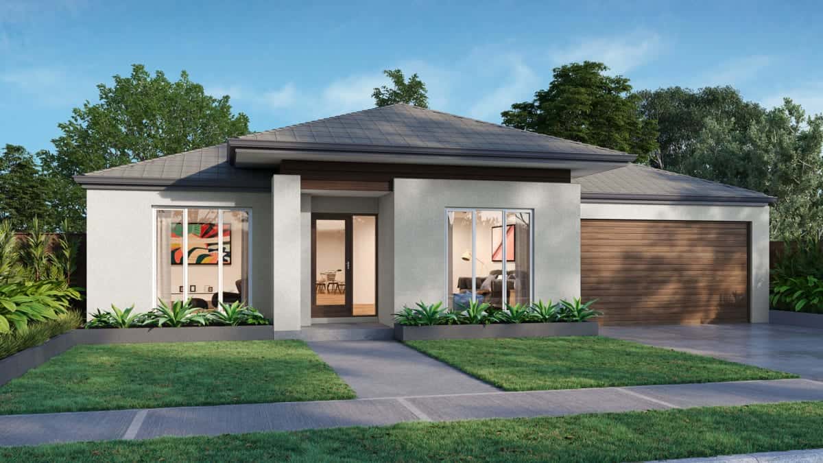 Belvedere — Modern Hamptons single storey facade