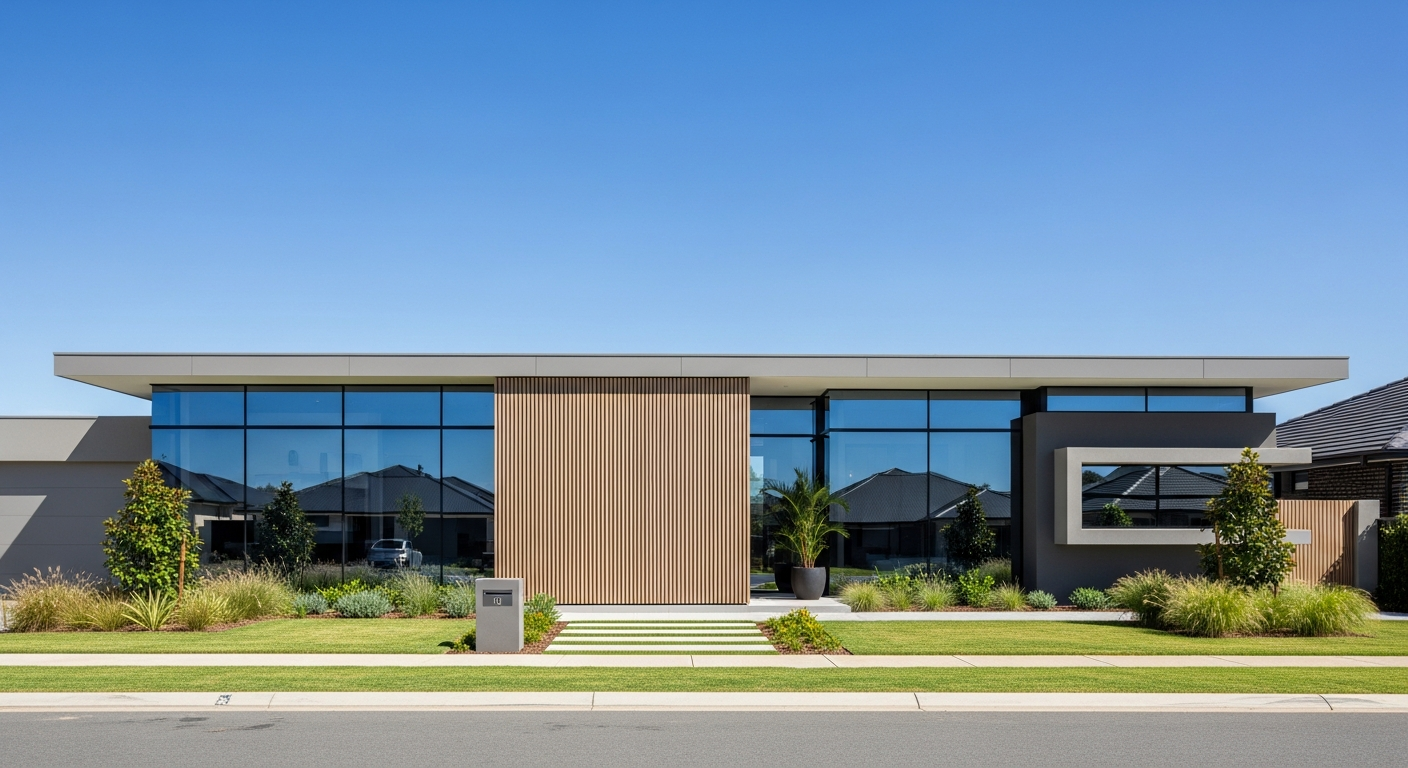 Mayfair — Modern Minimalist single storey facade
