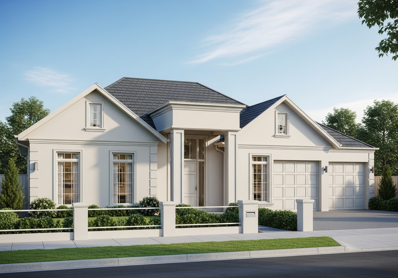 Rochelle — French Provincial single storey facade
