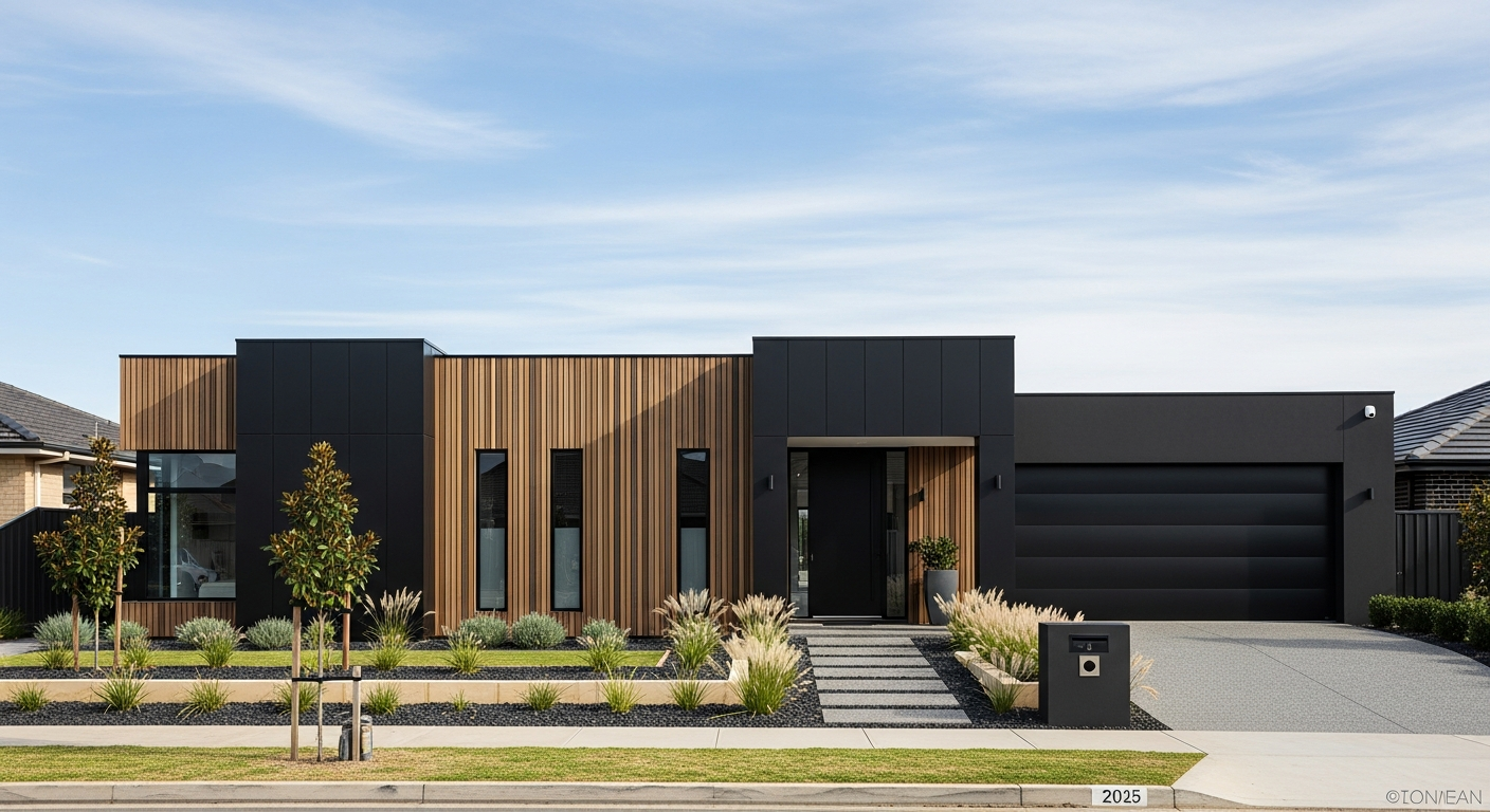 Whitmore — Contemporary Dark single storey facade